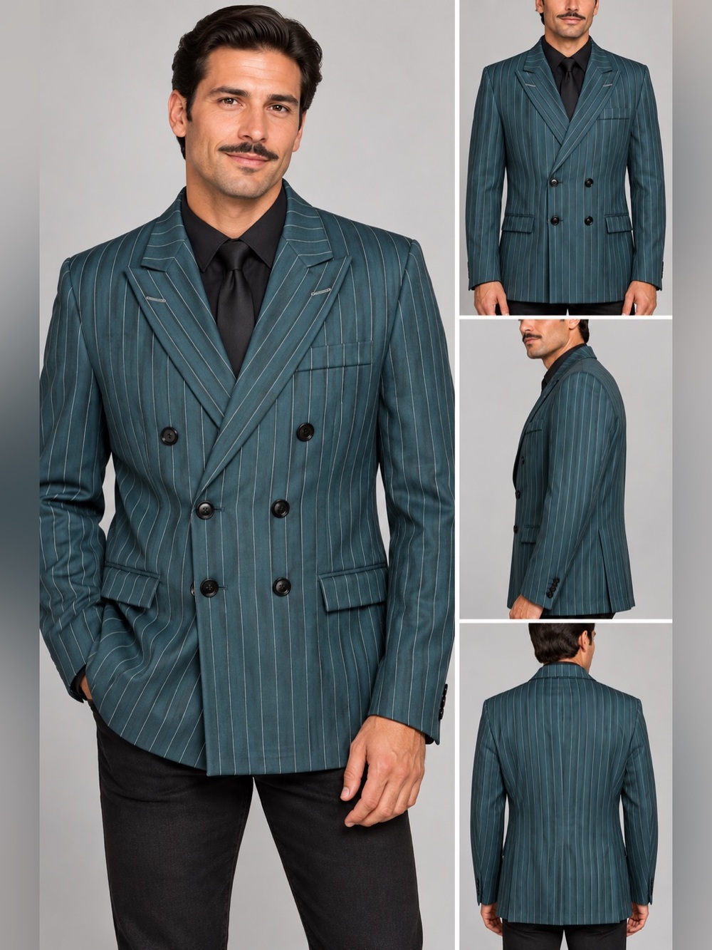 Spirit Halloween Addams Family Gomez Costume Jacket Men’s L Pinstripe